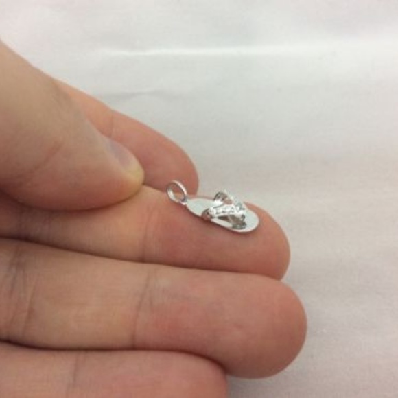 10K GOLD SANDAL FLIP FLOP CHARM - Picture 8 of 8